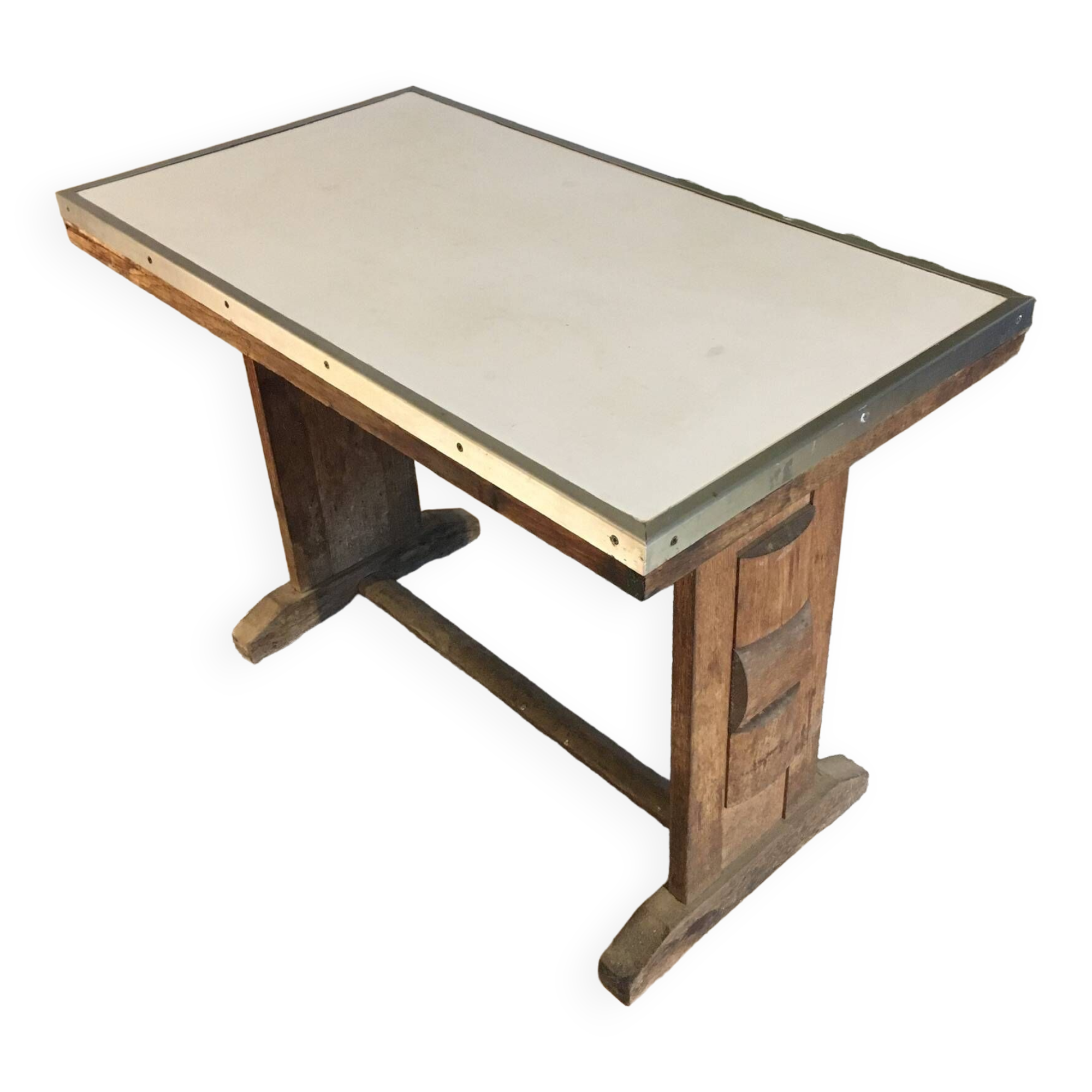 Wood and Formica bistro table