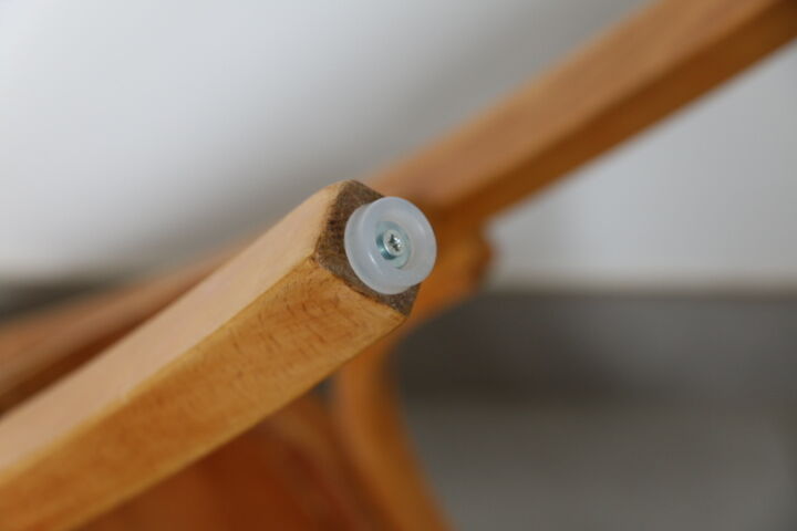 Light beech bistro chair 1950