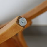 Light beech bistro chair 1950