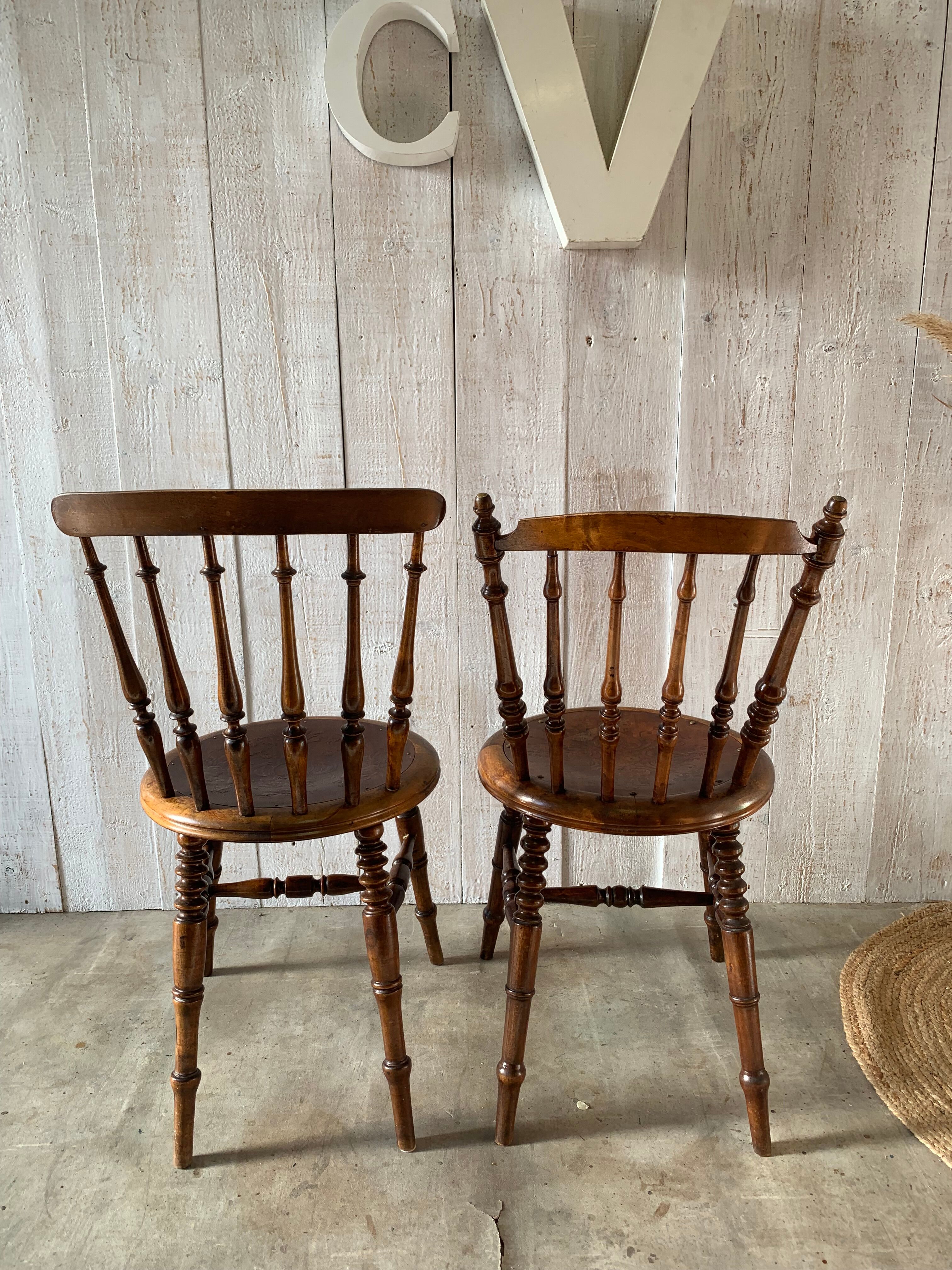 Pair of bistro chairs