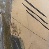Old 20th century cubist painting