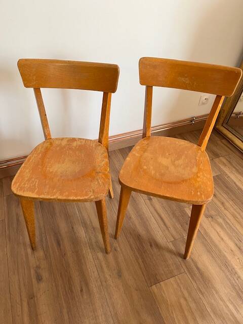 Mismatched set of 4 bistro chairs