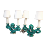 Pair of candlestick lamps