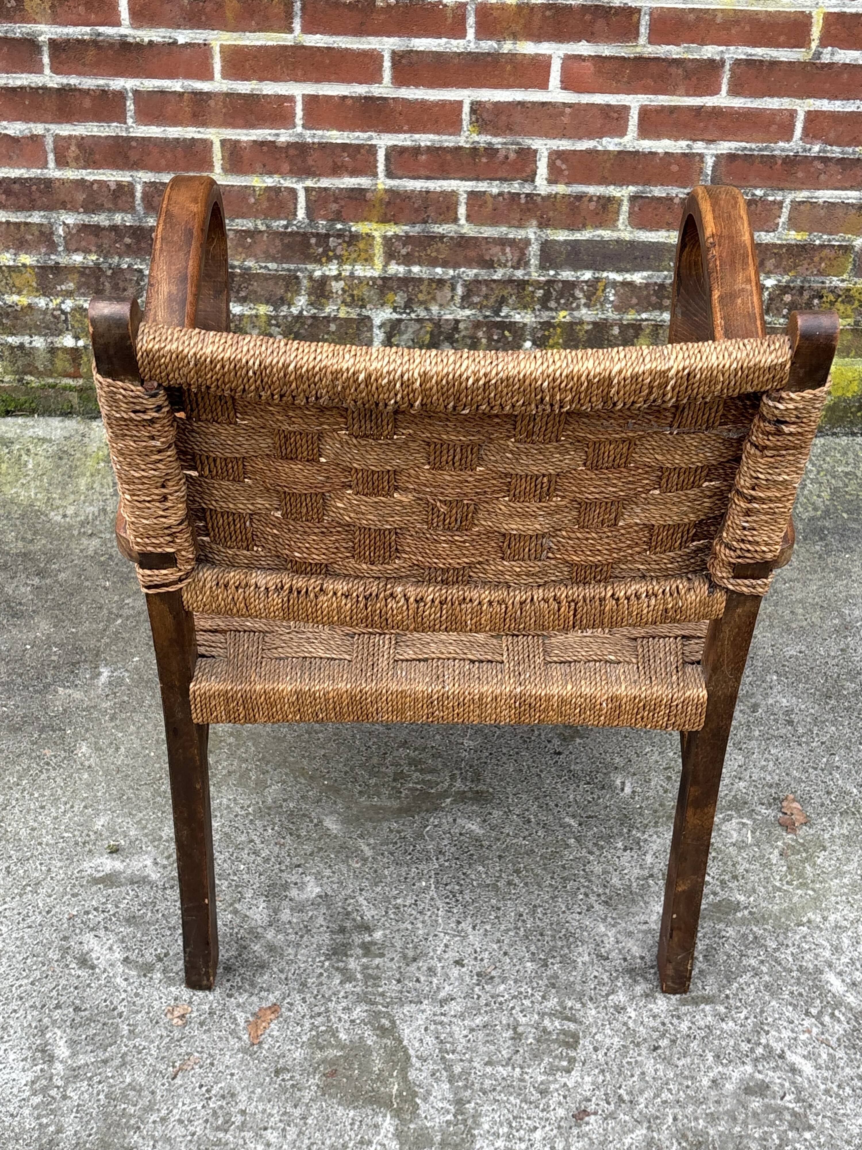 Bauhaus rope chair easy chair Erich Dieckmann style