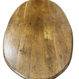 Very large Louis XIII style coffee table in solid oak circa 1900