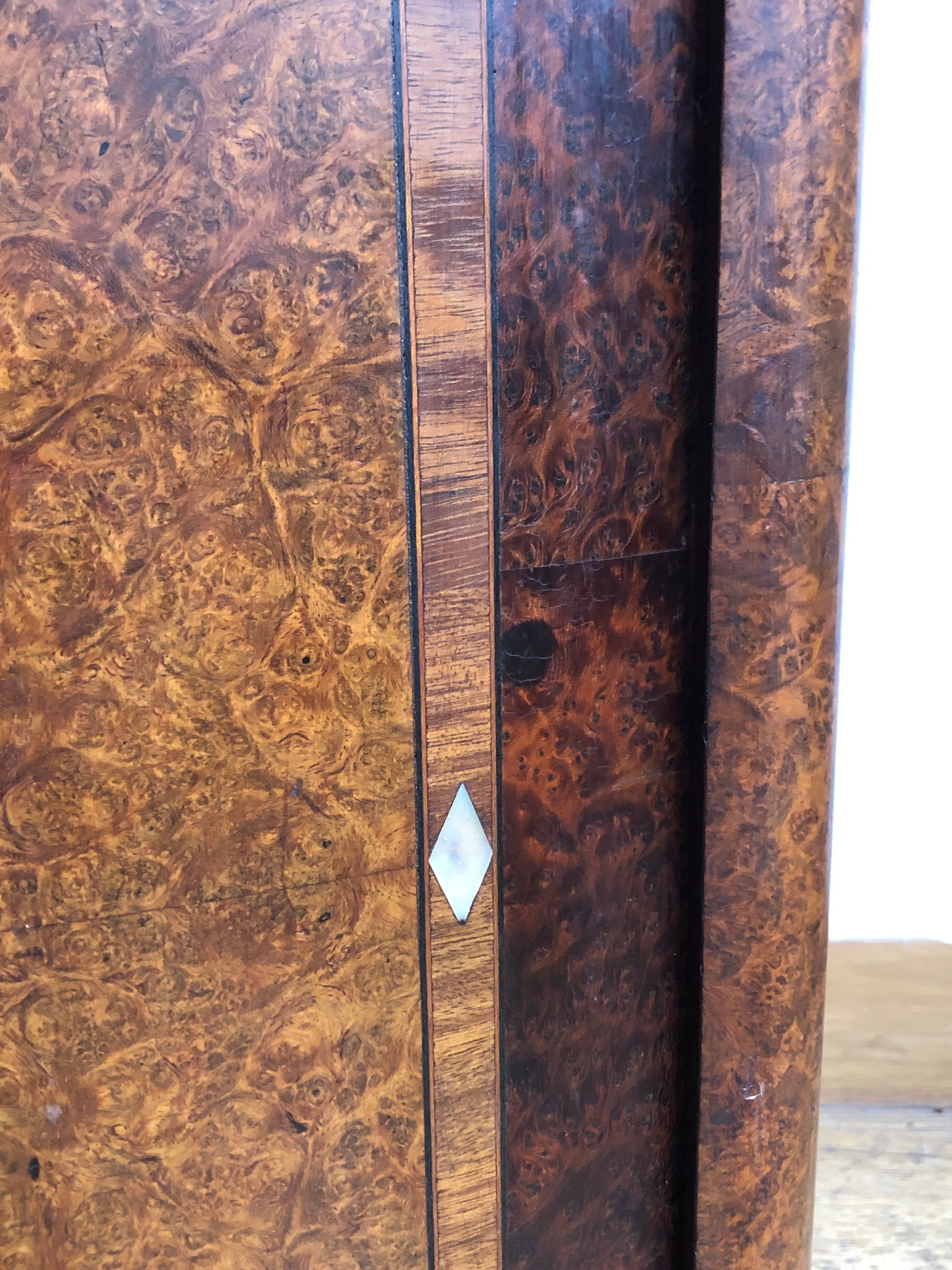 Marquetry bedside table