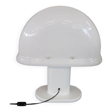 Lampe de table blanche par Rodolfo Bonetto pour Iguzzini, années 1970.