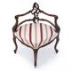 Fauteuil d'angle, France, vers 1880.