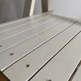 White folding vintage chair