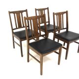 Set of 4 Scandinavian oak chairs, Sweden, 1960