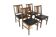 Set de 4 chaises scandinave en chêne, Suède, 1960