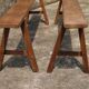 Paire de bancs de ferme en merisier 183 cm.