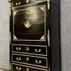 Secretary in black lacquered wood and gilded bronze
