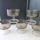 Set of 5 cuts in smoked glass color Luminarc Vintage