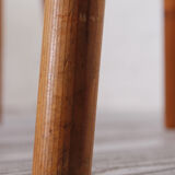 Set of 2 pine kitchen chairs
