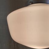 Suspension style Bauhaus globe opaline XL diam. 30cm - début XXeme