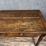 Large Louis Philippe period table or desk in solid wood circa 1830