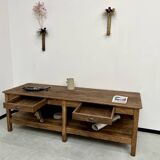 Comptoir ancien, table drapière des années 50