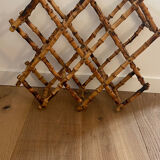 Range foldable bottles in vintage bamboo / rattan