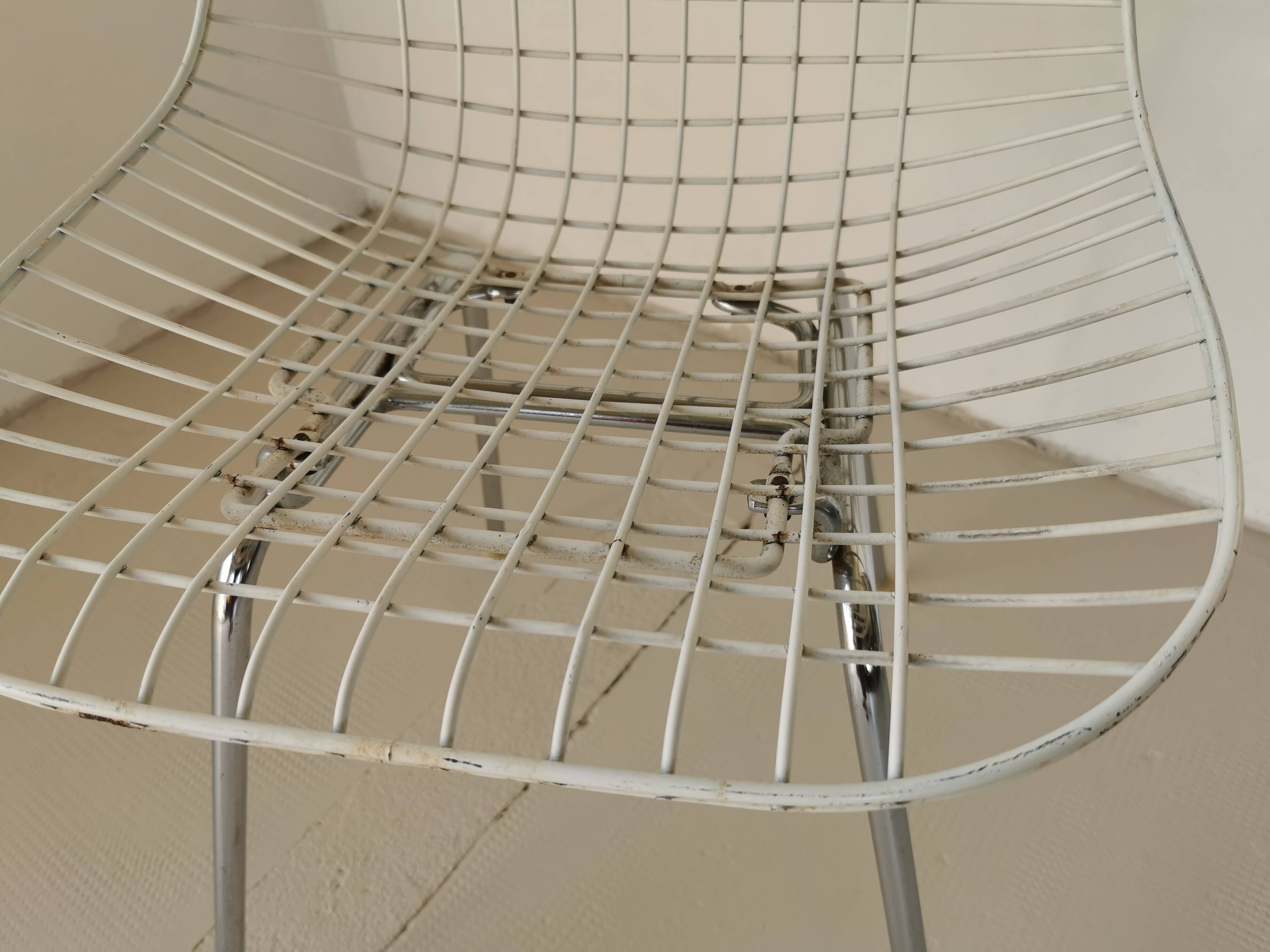 Eames DKX wire chair for Herman Miller