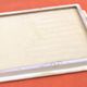 Old glazed ceramic cheese platter Camembert, Blue, Roquefort, Br