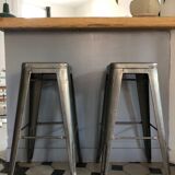 Pair of bar stools H Tolix