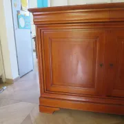 Louis Philippe buffet - 2 drawers - 2 doors - cherry wood - solid wood - dowelled