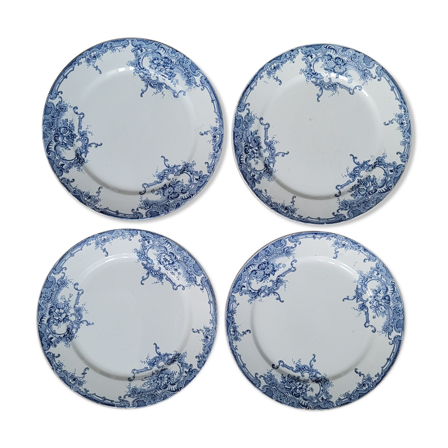 Set 4 Plates Dolphin