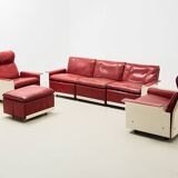 Dieter Rams 620 Series Leather Sofa for Vitsoe 1962