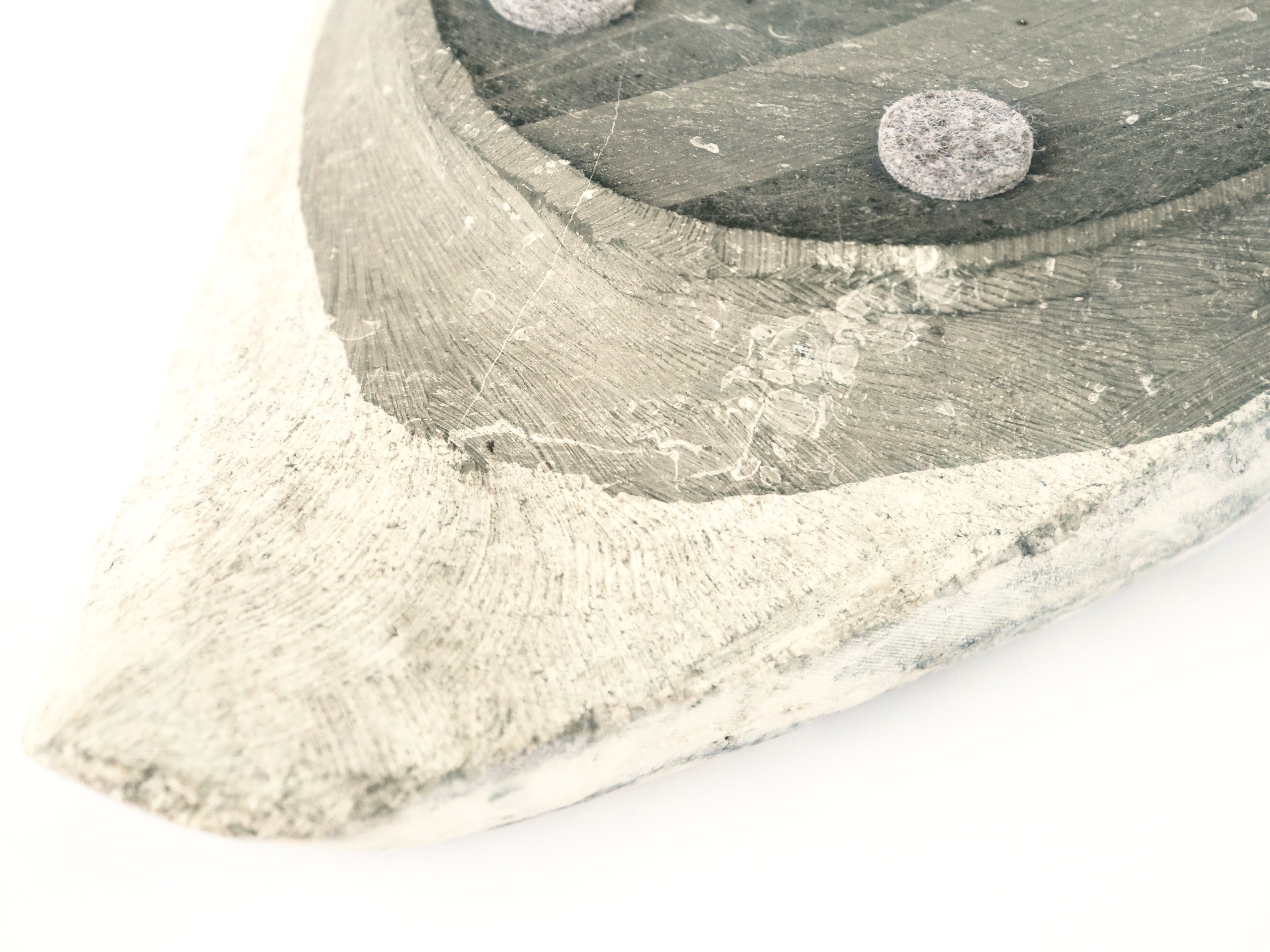 Free-form brutalist marble ashtray