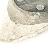Free-form brutalist marble ashtray