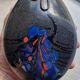 Robert Pierini (Born in 1950) - Matte black blown glass vase - 1985 - Biot