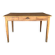 Old raw wood table with extension