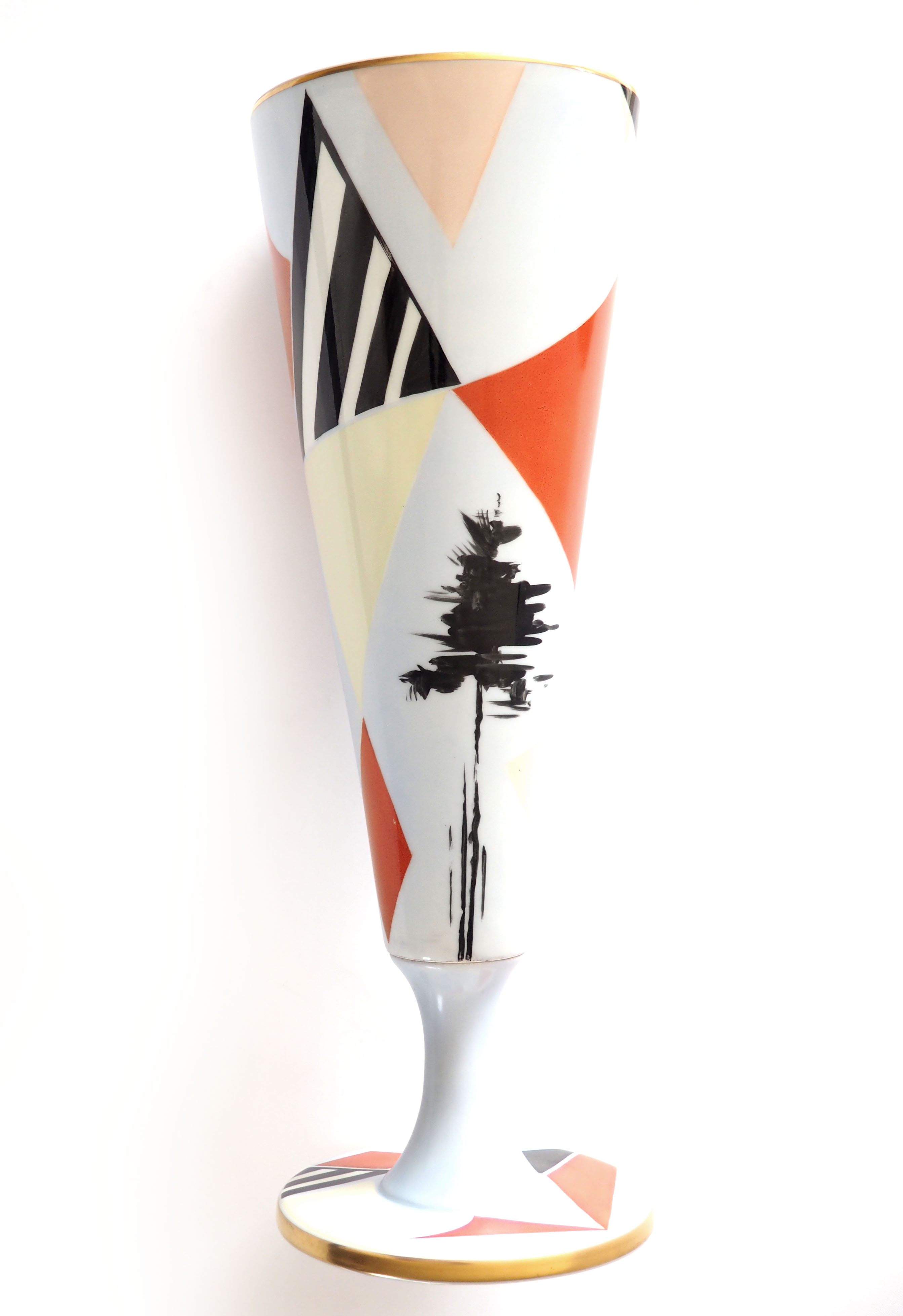 Limoges porcelain vase