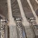 12 silver-plated metal table knives Boulenger LXV demi riche