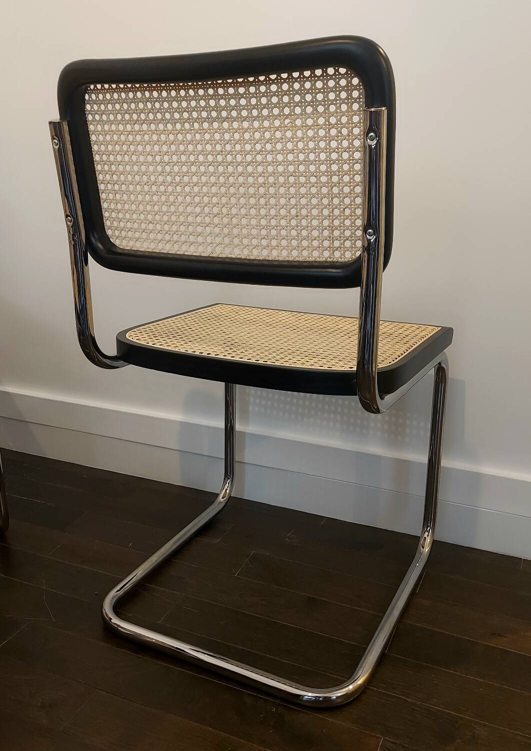 Cesca B32 vintage chair by Marcel Breuer - black - Made in Italy