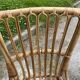 Chaise en rotin vintage