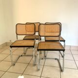 Suite of 4 chairs Cesca B32 by Marcel Breuer