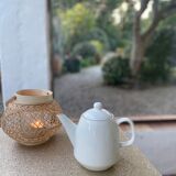 Porcelain teapot and cups