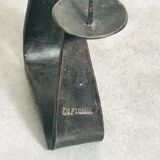 Modernist brutalist candle holder