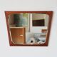 Miroir vintage en teck – Aksel Kjersgaard - Design Danois 1960