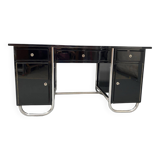 Bureau moderniste tchécoslovaque en chrome et bois, années 1950, Europe