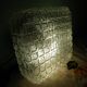 Pressed glass ceiling light, porcelain socket