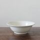 Salad bowl in white earthenware iron earth Digoin Sarreguemines