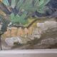 Oil on Cardboard - Mountain Chalet Landscape Signed Jean