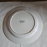 Round dish BFK Boch Frères Keramis decoration "fruit"