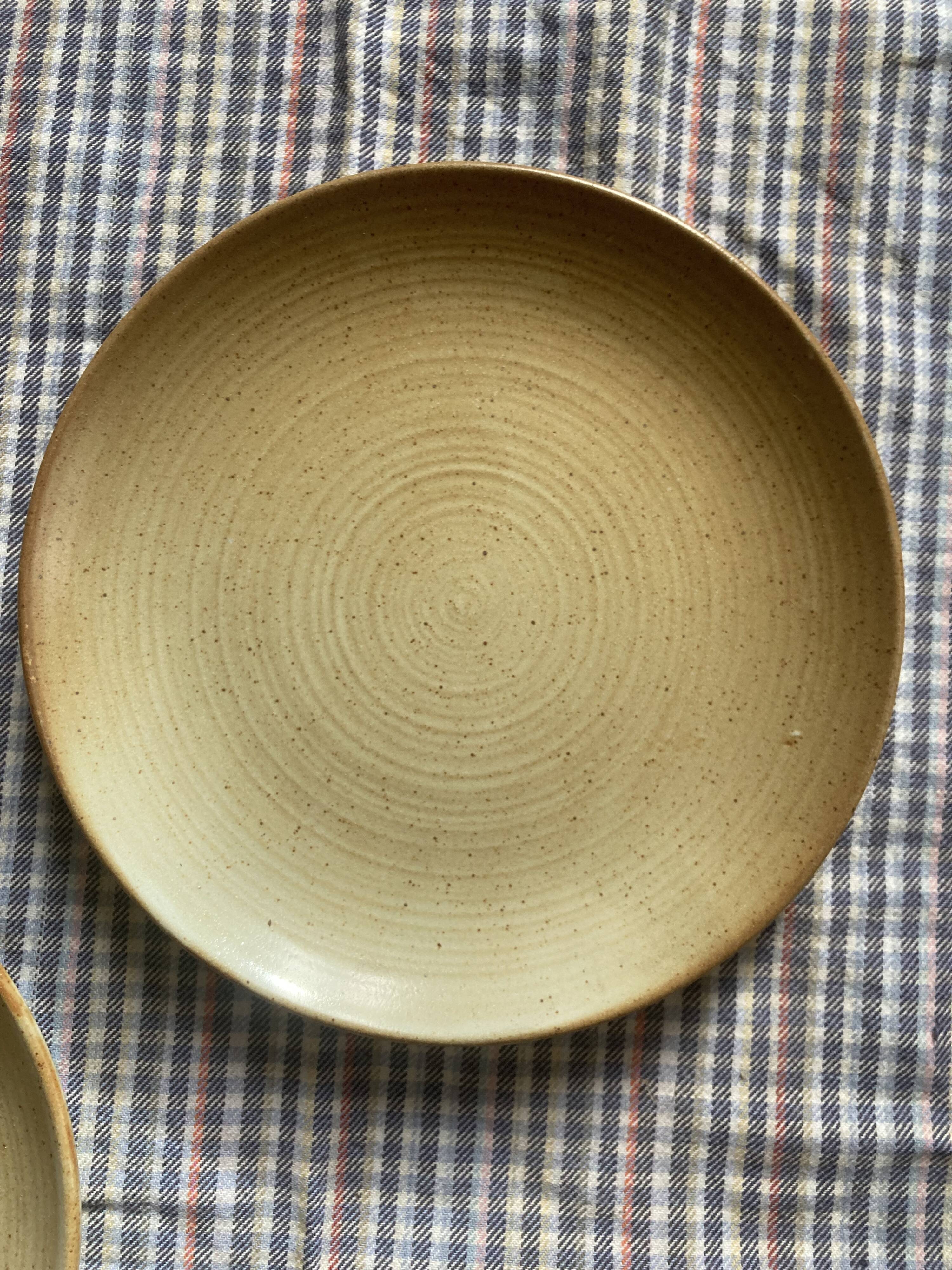 5 stoneware dessert plates from CNP village
