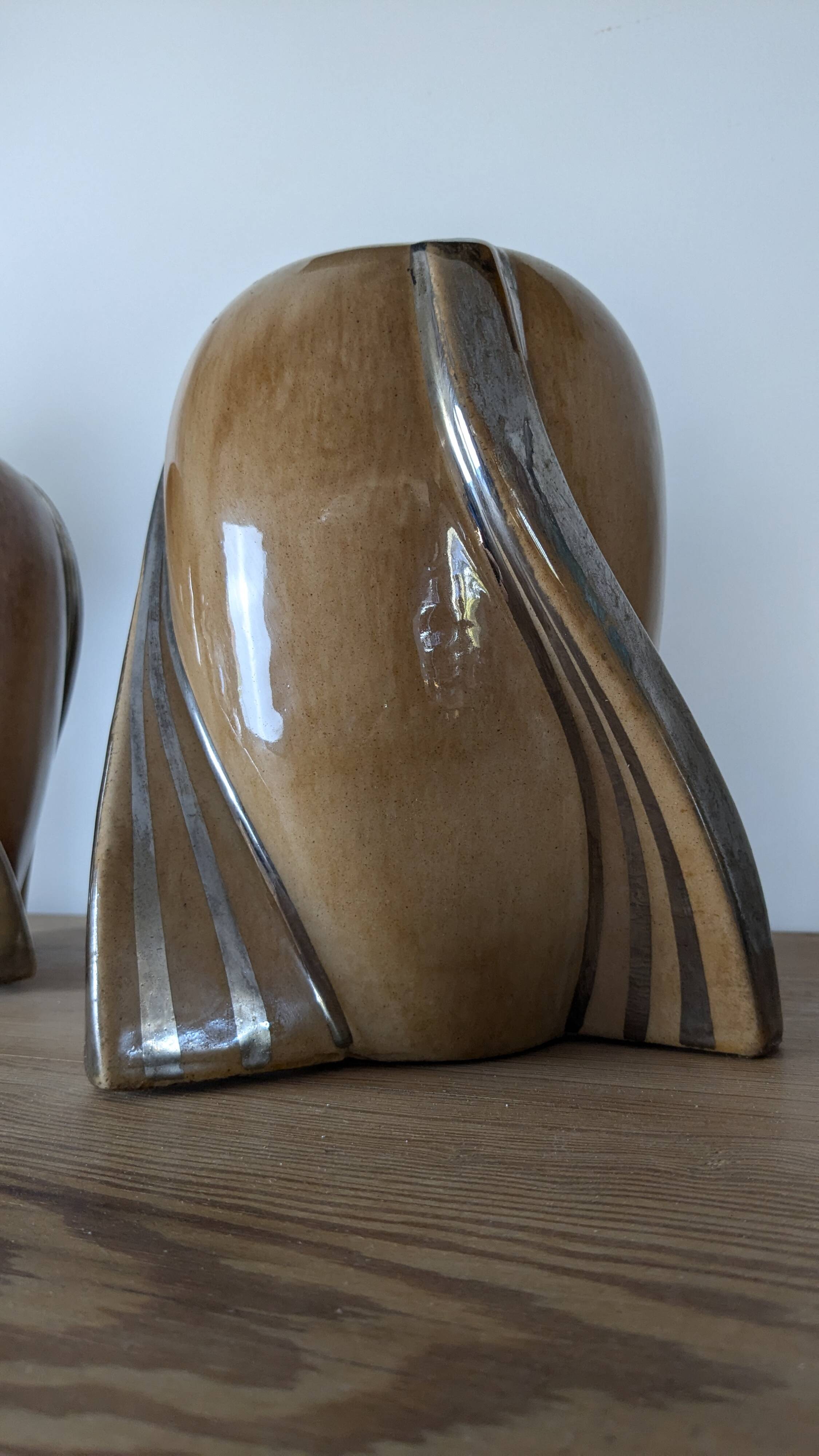 Paire de vases en céramique vintages