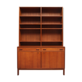 Model 3, 1960s sideboard in teak with rack, Interier Praha