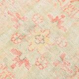 5x8 Cream & Red Turkish Vintage Rug 153x256Cm SK 20384